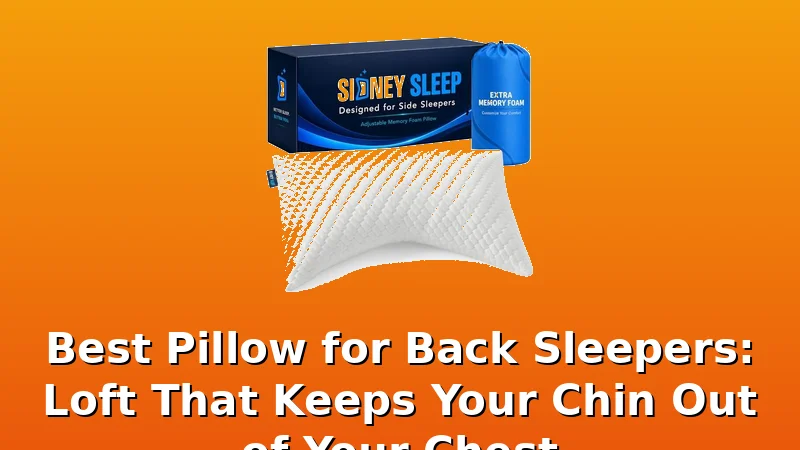 Best Pillow for Back Sleepers: Loft That Keeps Your Chin Out of Your Chest - Doze Hive review with measurements and honest opinion