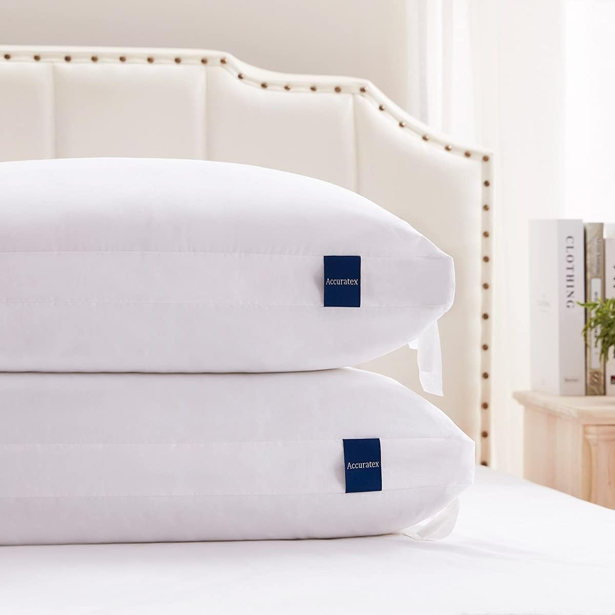ACCURATEX Standard Pillows Set of 2, Adjustable Hybrid Pillows